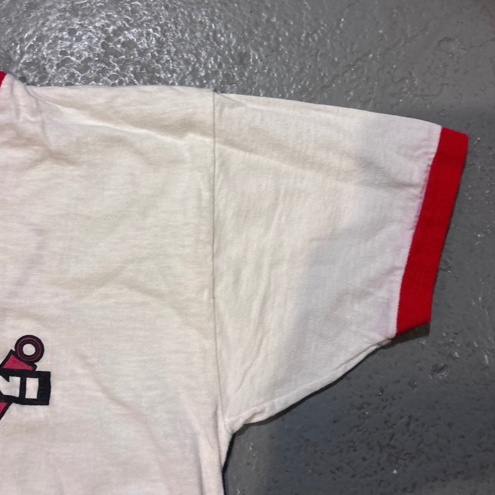 Vintage 80s KONI Shocks Ringer T Shirt Single Stitch Racing Motorsports SM - Picture 7 of 8
